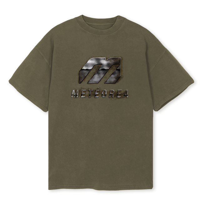 RUSTYLOGOOVERSIZED Vintage Olive Oversized Tee.