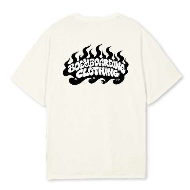 BBCLOTHING  Cream Oversized Tee.