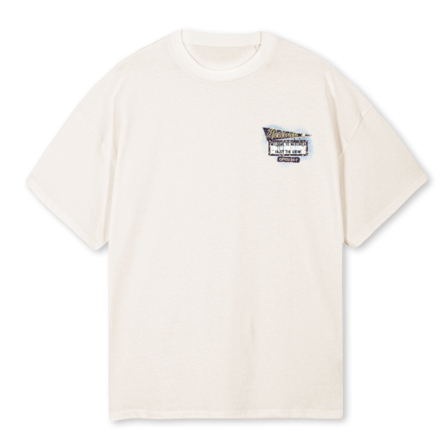 COMETWHITE Vintage White Oversized Tee.