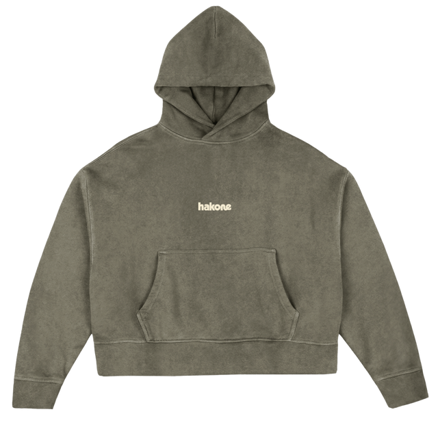 IFITSNOTGEISHAHOODIE Vintage Olive Oversized Boxy Hoodie.