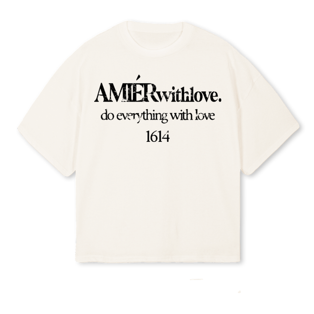 OFFWHITEONESIXFOUR Vintage White Oversized Boxy Tee.