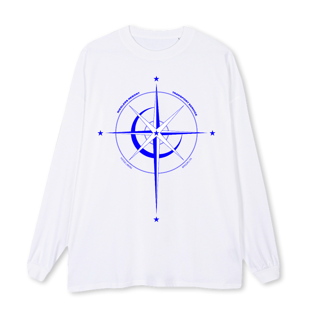 FERRYBETALS White Oversized LS Tee.