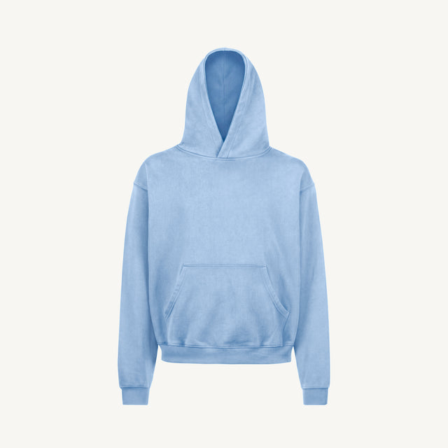 14-4130 TCX Vintage Blue Frost Oversized Hoodie.