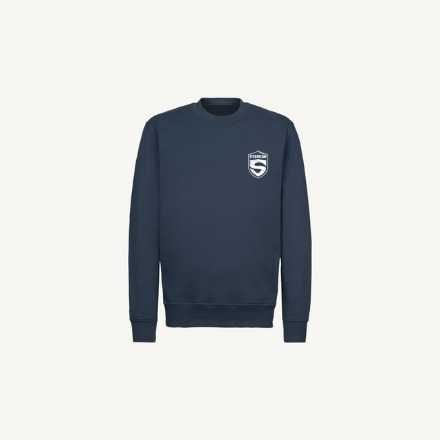 STERKUR SWEAT SAMPLE Navy Blue Regular Crewneck Sweater.