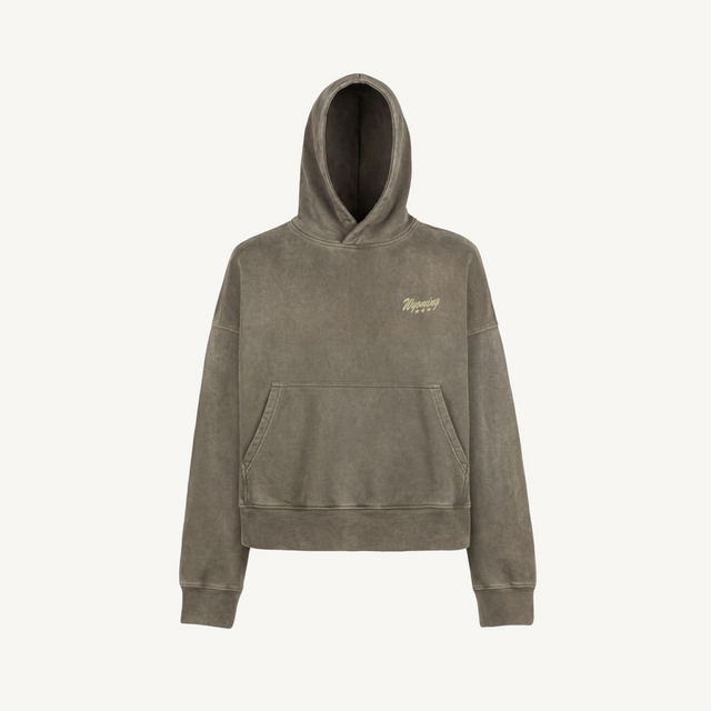 Wyoming hood Vintage Olive Oversized Boxy Hoodie.