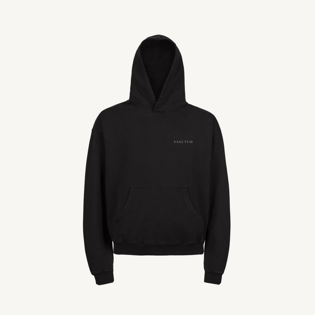 v 2 hoodie Black Ultra Heavy Oversized Hoodie.
