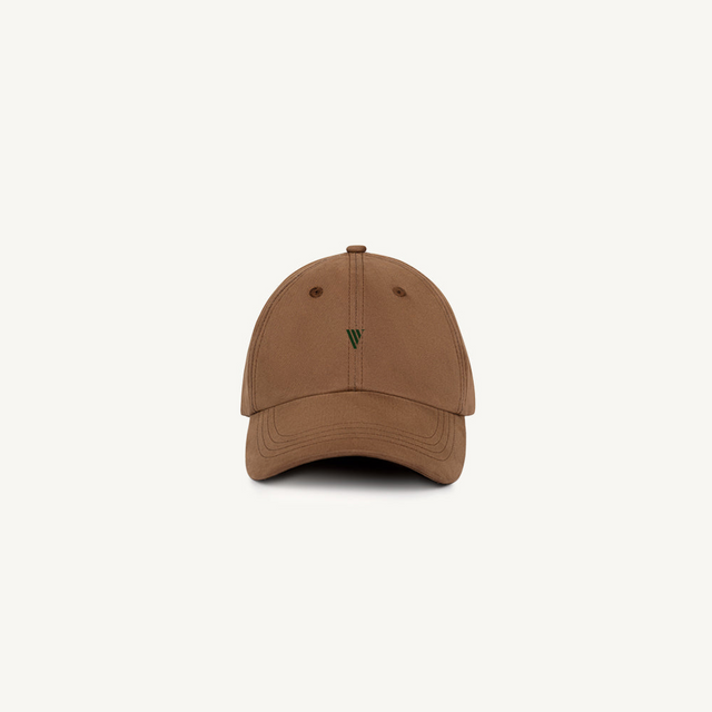 5.VERDI-BROWN-CAP-LOG Earth 290 Twill Cap.