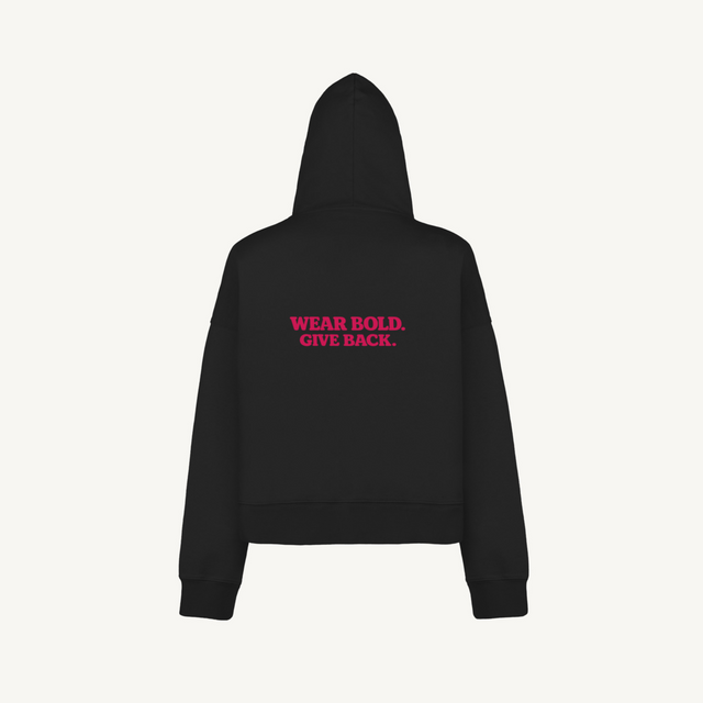 sweat Black Oversized Boxy Hoodie.