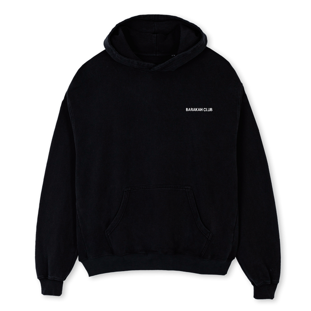 TBC THANI Black Oversized Hoodie.