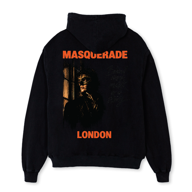 BEHIND THE MSK Black Oversized Hoodie.
