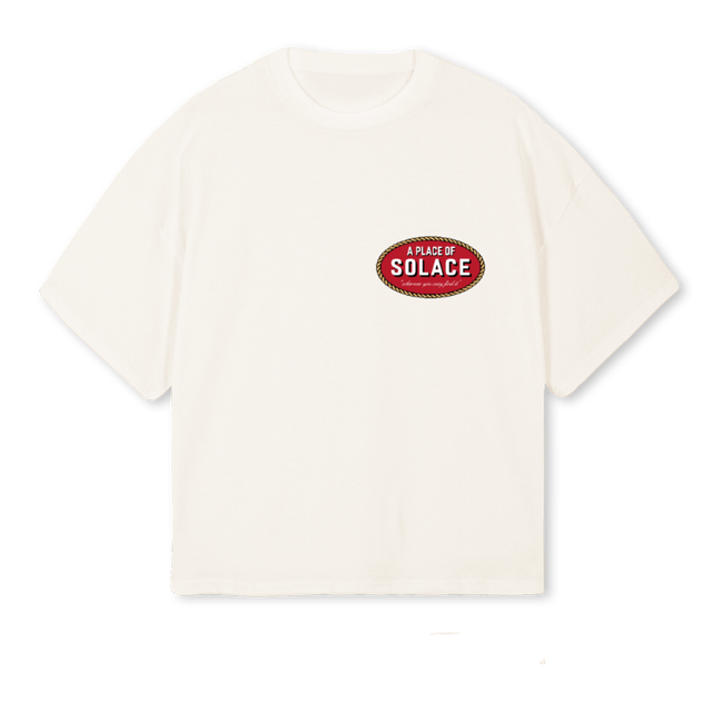 APOSWATCTHREE Vintage White Oversized Boxy Tee.