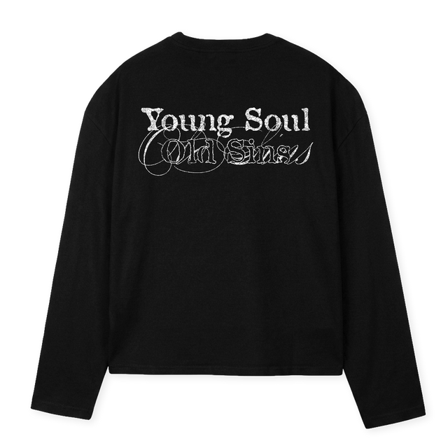 SOCIALCLUBBXLSBLACK Black Oversized Boxy LS Tee.