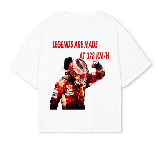 LEGENDSAREMADE White Oversized Boxy Tee.