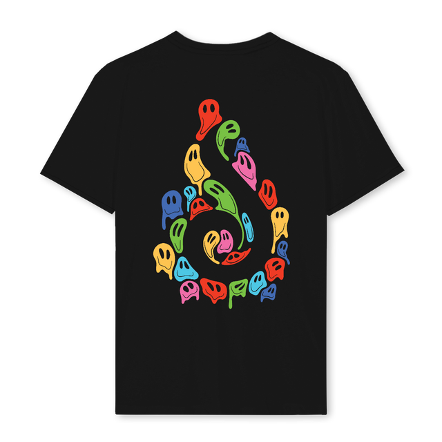 SMILES Black Regular Tee.