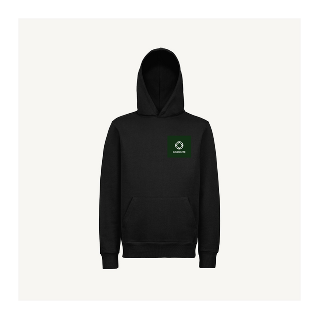 Komuute Black Regular Hoodie.