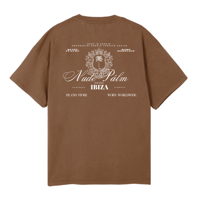 QUIETLUXURYTANT Vintage Tan Oversized Tee.