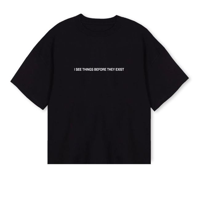 SPD Black Oversized Boxy Tee.