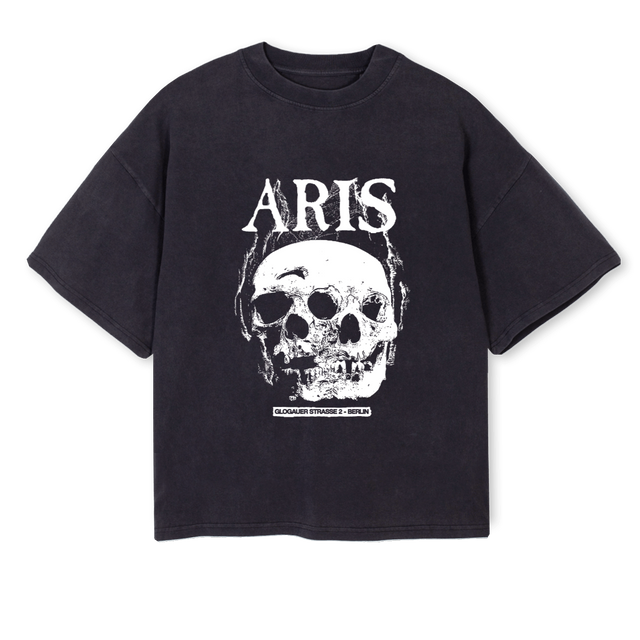 SEPARISBOXY Vintage Black Oversized Boxy Tee.