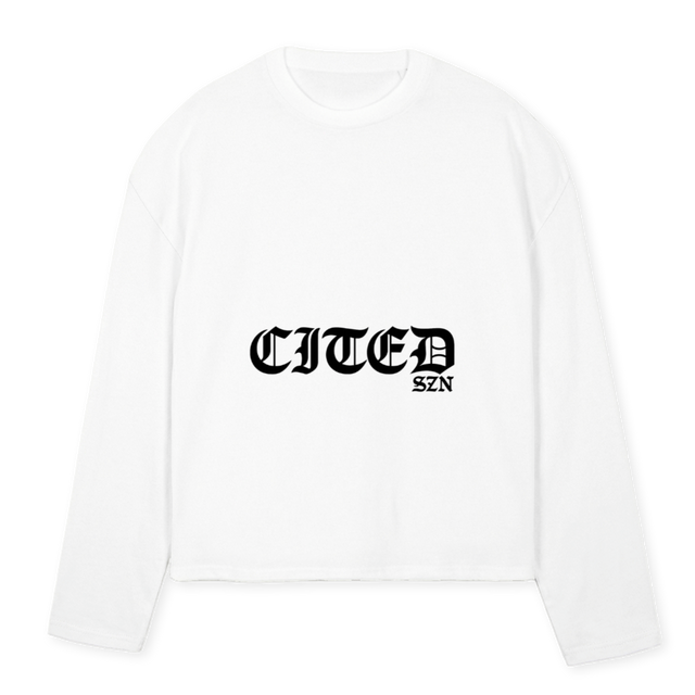 LSZERO White Oversized Boxy LS Tee.