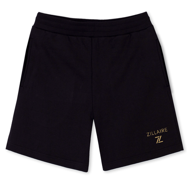 ZILL Black Relaxed Sweatshorts.