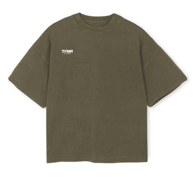 STILL Vintage Olive Oversized Boxy Tee.