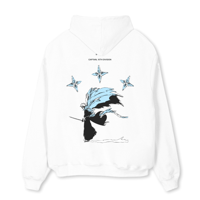 CAPTAIN TENTH DIVII White Oversized Hoodie.