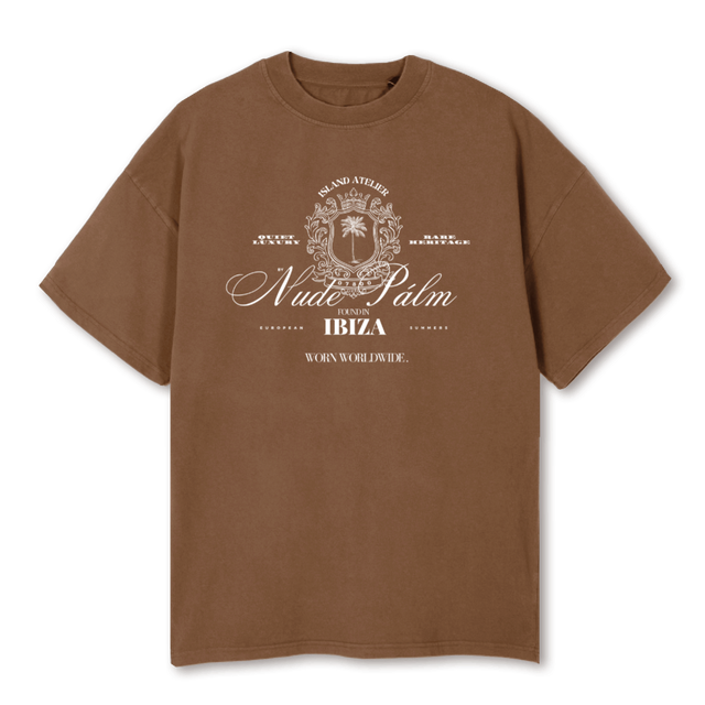 QUIETLUXURYTANT Vintage Tan Oversized Tee.