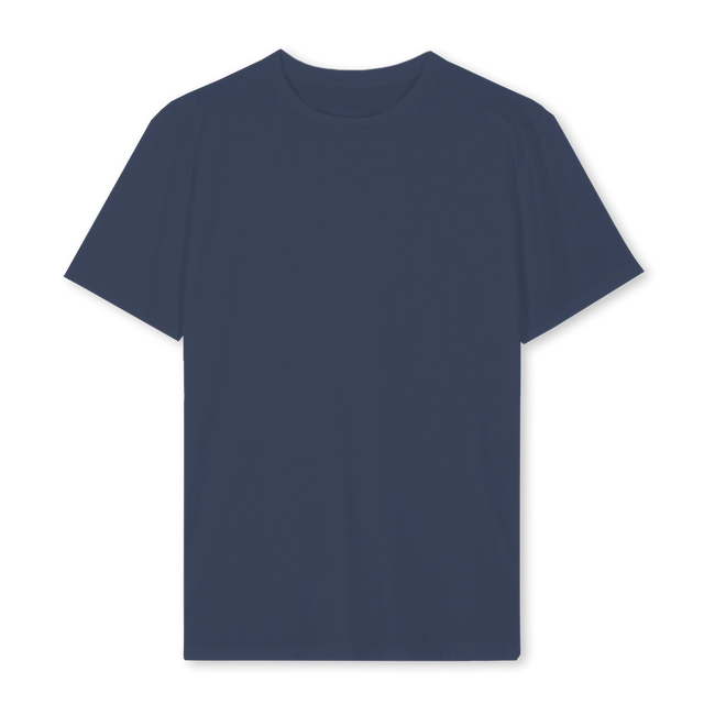 LOGOCOEUR Navy Blue Regular Tee.