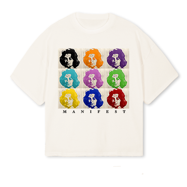NINEFOLD Vintage White Oversized Boxy Tee.