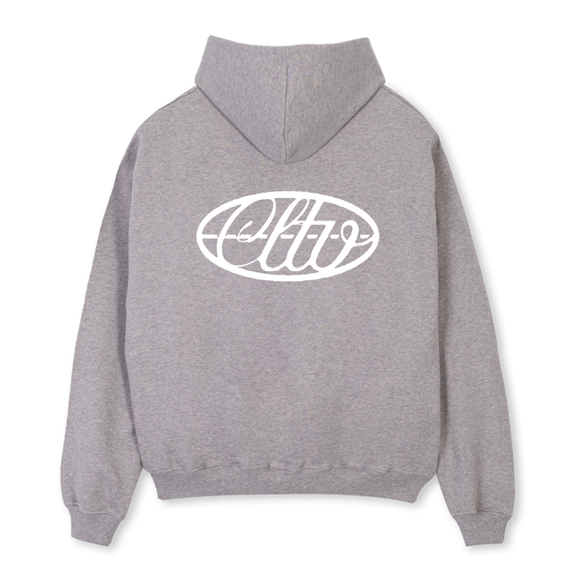 BASICCLTV Grey Marl Oversized Hoodie.