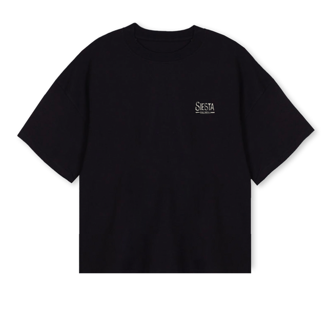 POLARLSR Black Oversized Boxy Tee.