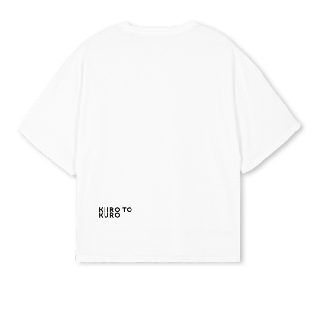 JAPANESEZEBRA White Oversized Boxy Tee.