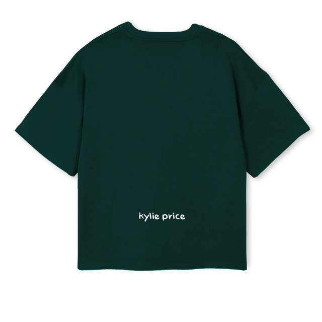 KYLIE PRICE TIAB Wild Green Oversized Boxy Tee.