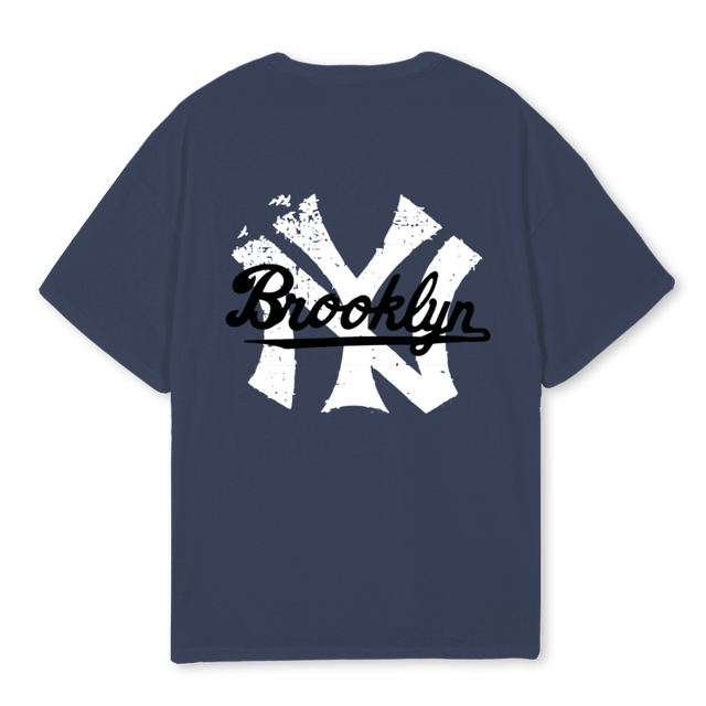 FNUWHEREYOUAT Navy Blue Oversized Tee.
