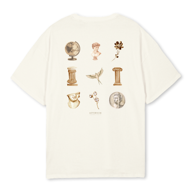 ARCHIVE AETERNUM L Cream Oversized Tee.