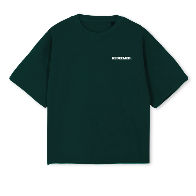 SENDMEWHITE Wild Green Oversized Boxy Tee.