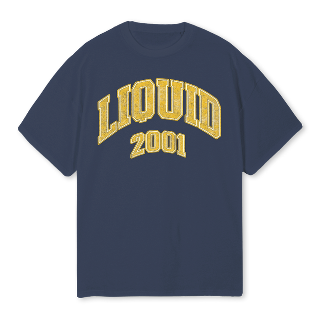 GULTEFULT Navy Blue Oversized Tee.