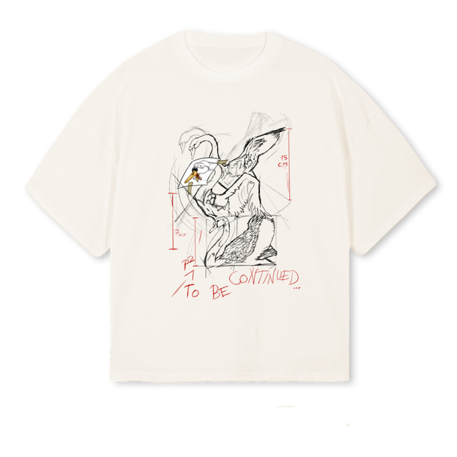 PARTTWO Vintage White Oversized Boxy Tee.