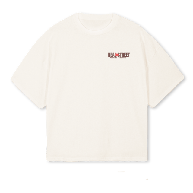 MRBIFANA  Vintage White Oversized Boxy Tee.