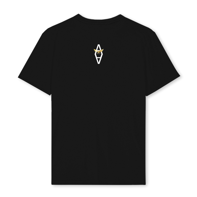 MILEAGE Black Regular Tee.