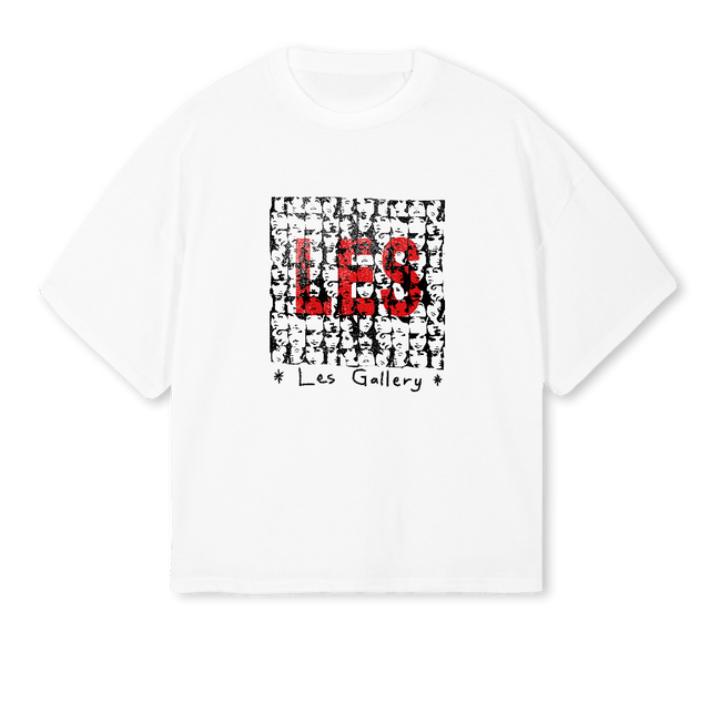 MDNDJF White Oversized Boxy Tee.
