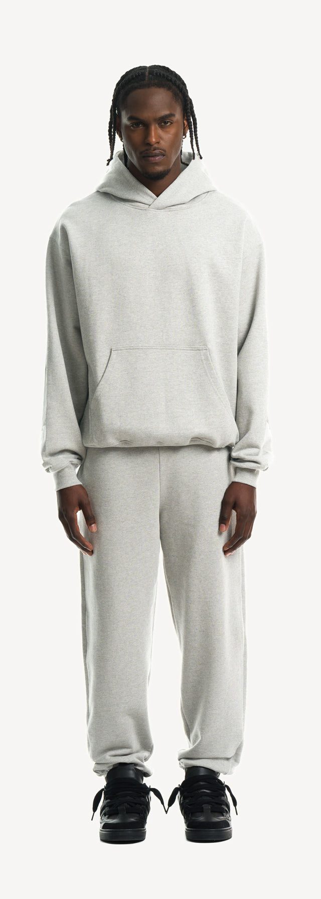 Light Grey Marl Ultra Heavy Oversized Hoodie.