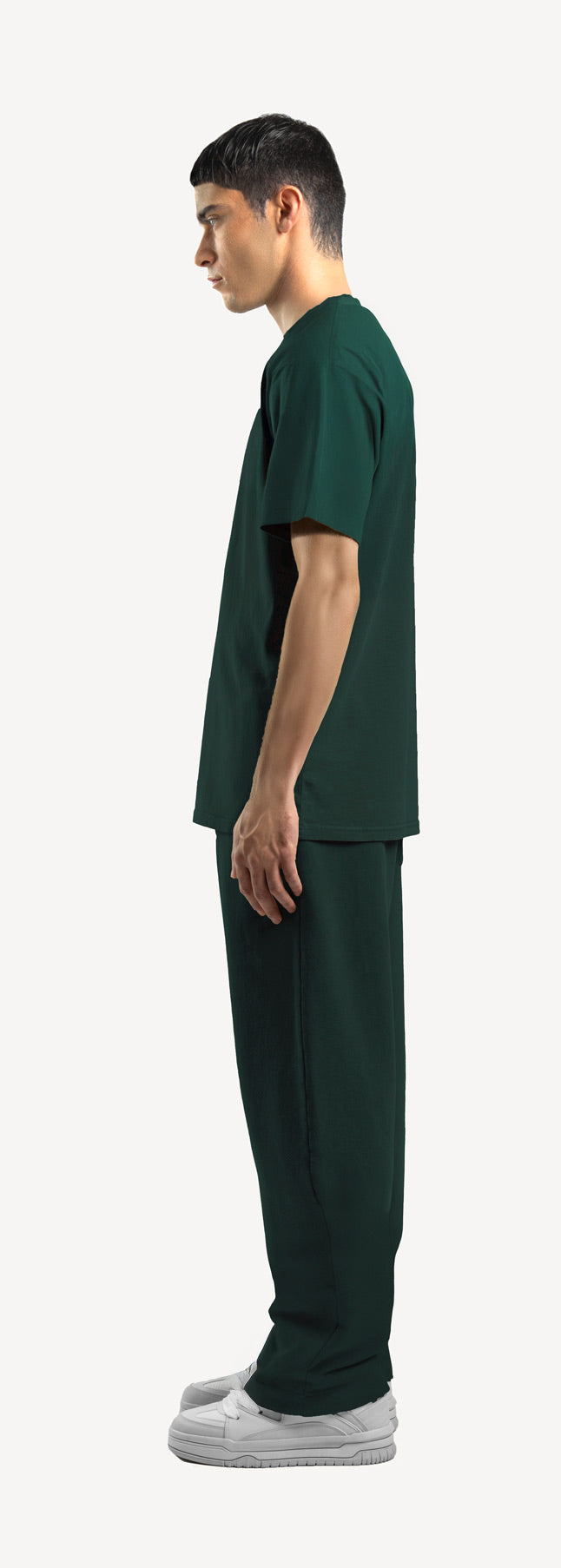 Ultra Heavy Wild Green Straight-Leg Relaxed Sweatpants. – WATC STUDIO