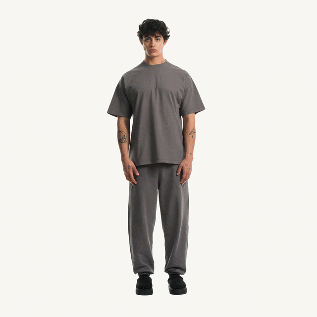Pigment Grey Oversized Tee. – WATC STUDIO Pigment Grey Oversized Tee. – WATC STUDIO