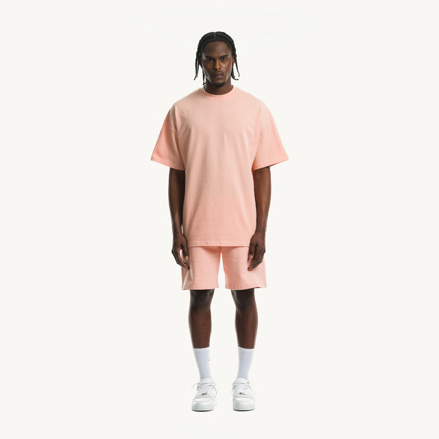 Pink Clay Relaxed Sweatshorts.