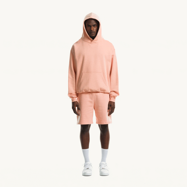Pink hoodie oversized sales
