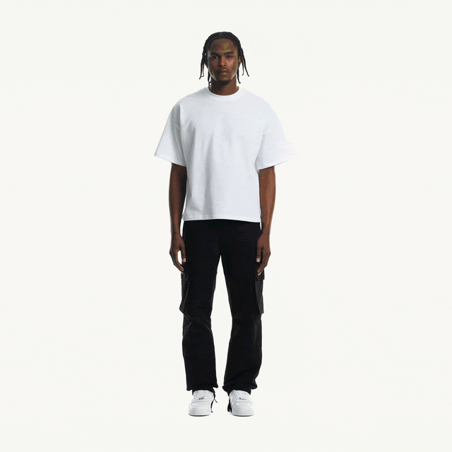 White Oversized Boxy Tee.