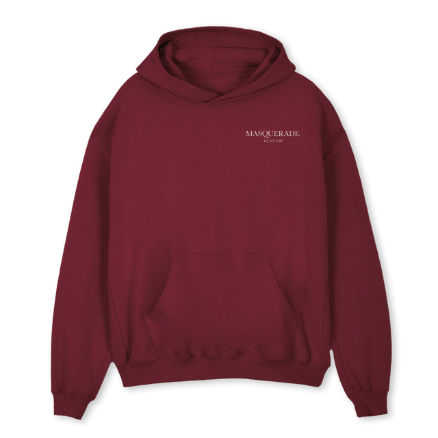 NEWWINTER ASCENT Burgundy Oversized Hoodie.