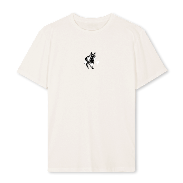 WOLFSTARS Vintage White Regular Tee.