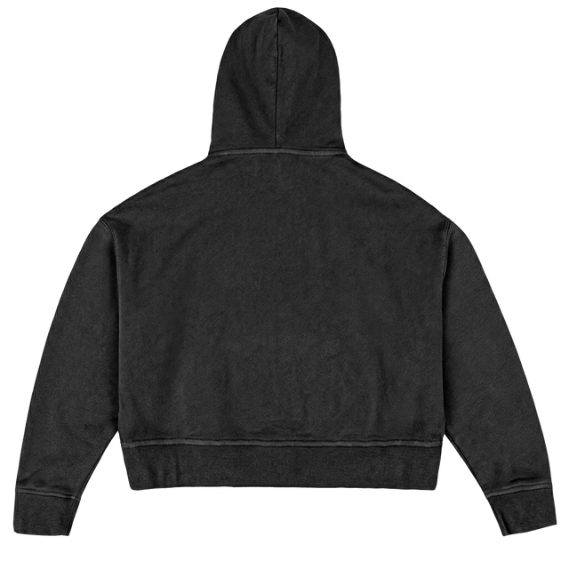 EXECUTI Vintage Black Oversized Boxy Hoodie.